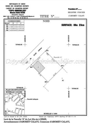 PARCELLE CLÔTURÉE LOTIE & RECASÉE À VENDRE, SÈMÉ