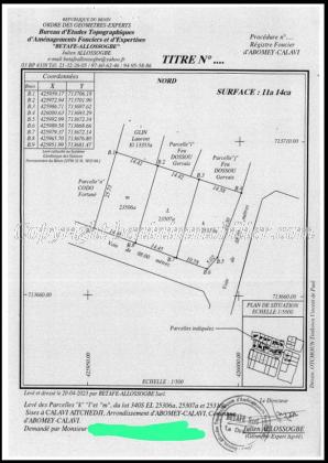 03 PARCELLES À VENDRE – AITCHEDJI JEAN PIAGET 2