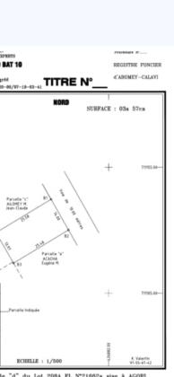 PARCELLE À VENDRE – ZOGBADJÊ FINAFAVON (ABOMEY-CALAVI)