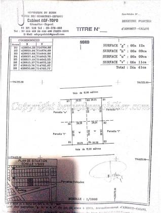 DOMAINE DE 2441M² CLÔTURÉ DANS LA ZOCA CALAVI